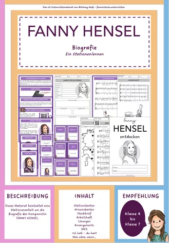 Cover Fanny Hensel — Stationenlernen