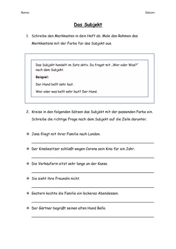 Subjekt Pr dikat Und Objekte bungen Unterrichtsmaterial Im Fach subjekt-pr-dikat-und-objekte-bungen-unterrichtsmaterial-im-fach