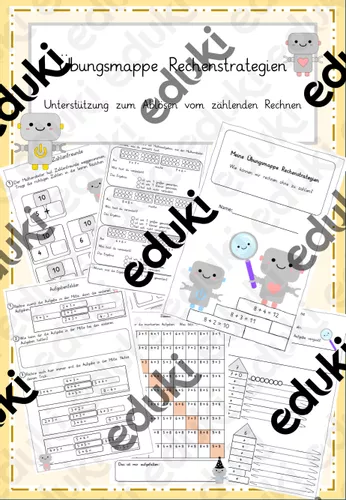 Mathemappe- Ablösen vom zählenden Rechnen – Unterrichtsmaterial im Fach ...