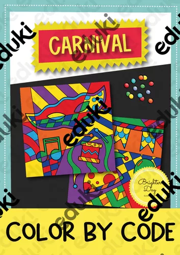 Carnival color by code, malen nach zahlen (Englisch ...
