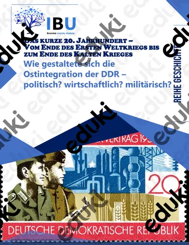 Wie gestaltete sich die Ostintegration der DDR - politisch ...