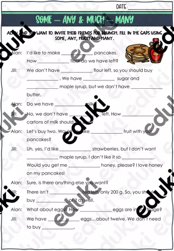 Some Any Much Many Worksheet.pdf Quantifiers Much Many A Lot Of Interactive Worksheet QUANTIFIERS A
