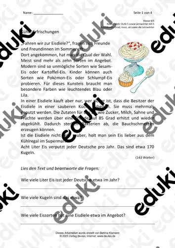 thema speise eis klasse 4 5 ruter liehr stufe 5 Reuter Liehr Arbeitsblätter
Thema Speise Eis Klasse 4 5 Ruter Liehr Stufe 5
