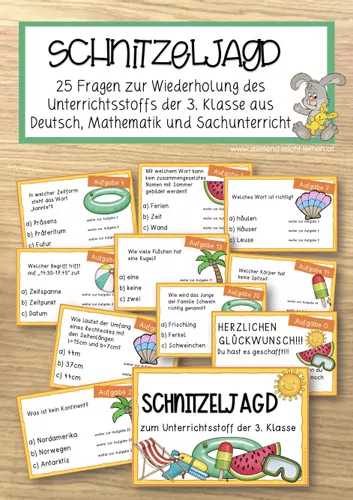 Schnitzeljagd Aufgaben