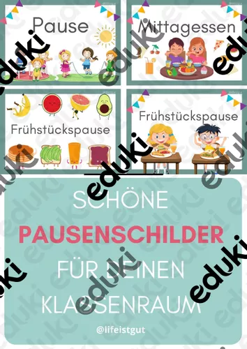 Schilder F r Den Stundenplan Pausen Fr hst ckspause Mittagessen schilder-f-r-den-stundenplan-pausen-fr-hst-ckspause-mittagessen