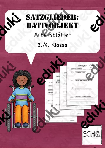 Satzglieder: Das Dativobjekt - Arbeitsblätter – Unterrichtsmaterial im ...