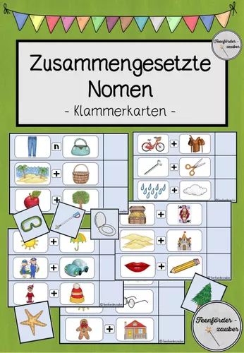 Zusammengesetzte Nomen Klammerkarten Unterrichtsmaterial Im Fach zusammengesetzte-nomen-klammerkarten-unterrichtsmaterial-im-fach