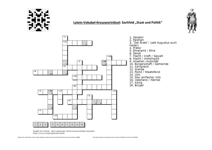 VokabelKreuzworträtsel Sachfeld VokabelKreuzworträtsel Sachfeld