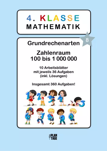 klasse 4 grundrechenarten zahlenraum von 100 bis folge 8 Zahlenraum Bis 1000000 Arbeitsblätter
Klasse 4 Grundrechenarten Zahlenraum von 100 bis