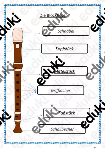 Materialpaket Blockflöte Wissen und Test – Unterrichtsmaterial im Fach ...