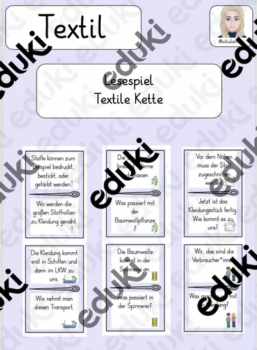 lesespiel textile kette Textile Kette Unterrichtsmaterial
Lesespiel Textile Kette – Unterrichtsmaterial in den Fächern Kunst