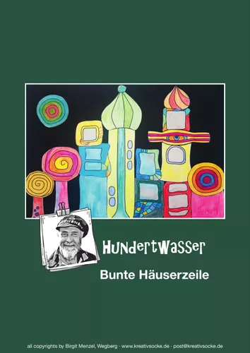 Kinder kunst klasse KREATIVREPORT Hundertwasser Bunte H userzeile kinder-kunst-klasse-kreativreport-hundertwasser-bunte-h-userzeile