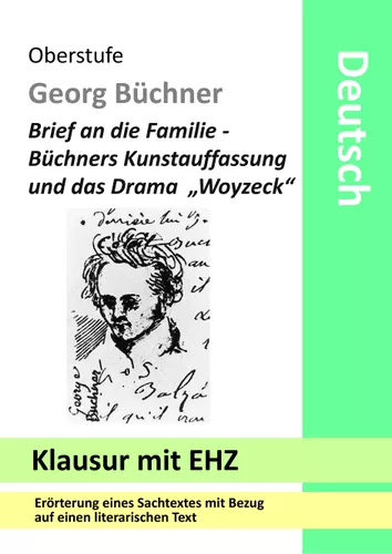 Woyzeck Klausur mit EHZ - Büchners Literaturauffassung im Brief an die ...