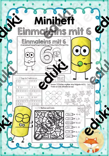 Miniheft Einmaleins Malreihe Mit 6 Unterrichtsmaterial Im Fach miniheft-einmaleins-malreihe-mit-6-unterrichtsmaterial-im-fach