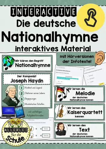 Db Interactive Die deutsche Nationalhymne - Interactive – Unterrichtsmaterial im Fach ...