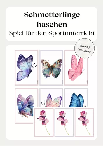 Schmetterlinge haschen - Spiel für den Sportunterricht ...