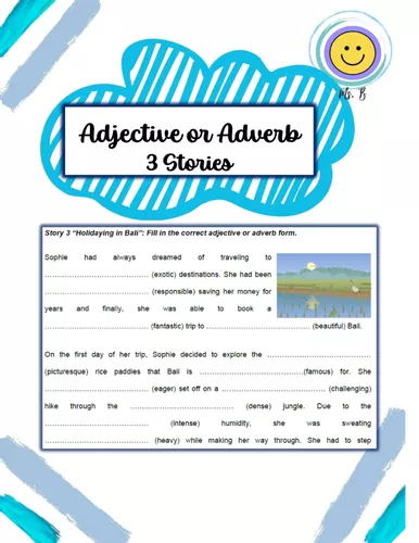 Adjective or Adverb - 3 Stories – Unterrichtsmaterial im Fach Englisch