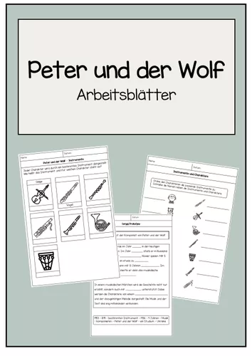 peter und der wolf arbeitsblatter Peter Und Der Wolf Grundschule Arbeitsblätter
Peter und der Wolf Arbeitsblätter – Unterrichtsmaterial im Fach Musik
