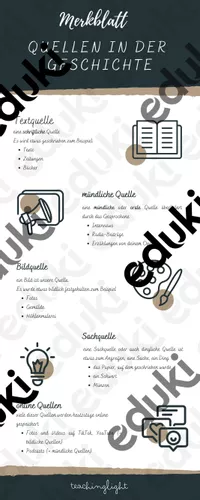 quellen in der geschichte arbeitsblatt und merkblatt Quellen Der Geschichte Arbeitsblatt
Quellen in der Geschichte Arbeitsblatt und Merkblatt