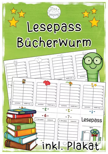 Lesepass B cherwurm Unterrichtsmaterial Im Fach Deutsch lesepass-b-cherwurm-unterrichtsmaterial-im-fach-deutsch