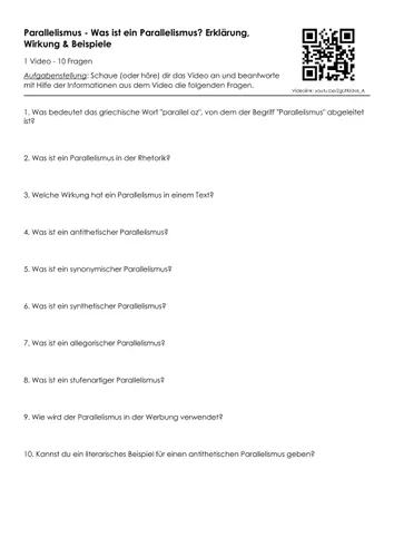 1 Video, 10 Fragen: Parallelismus - Was ist ein Parallelismus ...