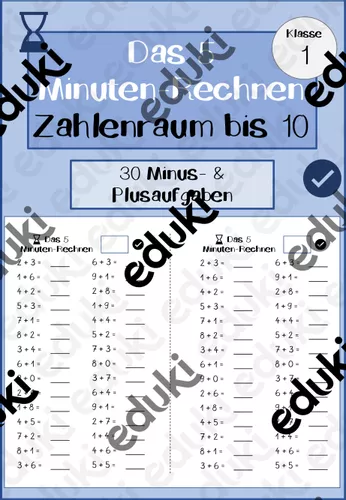 Das 5 Minuten Rechnen 15 Im Zahlenraum Bis 10 gemischte Aufgaben das-5-minuten-rechnen-15-im-zahlenraum-bis-10-gemischte-aufgaben