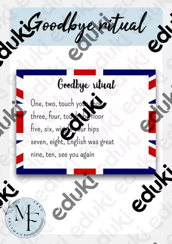 Goodbye Ritual English – Unterrichtsmaterial im Fach Englisch