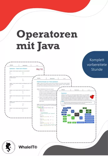 Operatoren mit Java - Komplett vorbereitete Stunde ...