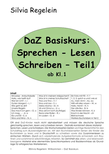 daz basiskurs sprechen lesen schreiben teil 1 Lesen Und Schreiben Lernen Für Erwachsene Arbeitsblätter
DAZ Basiskurs Sprechen Lesen Schreiben Teil 1
