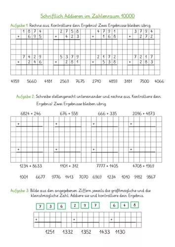 Schriftlich Addieren Im Zahlenraum 100 000 Unterrichtsmaterial Im schriftlich-addieren-im-zahlenraum-100-000-unterrichtsmaterial-im