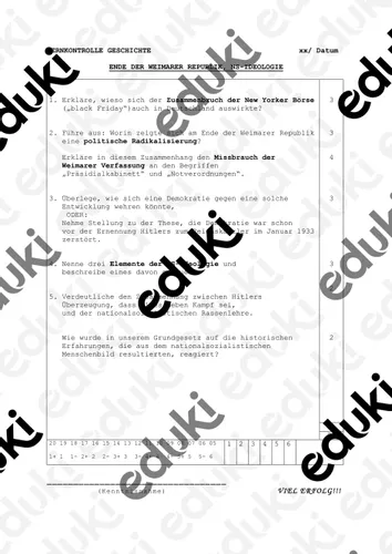 lernkontrolle ende weimarer republik ns ideologie Ns Ideologie Unterrichtsmaterial
Lernkontrolle Ende Weimarer Republik NS Ideologie