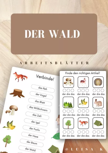 der wald arbeitsblatter fur deinen daz unterricht Arbeitsblätter Wald
Der Wald Arbeitsblätter für deinen DAZ Unterricht