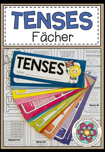 TENSES - Fächer (Englische Zeiten) – Unterrichtsmaterial im Fach Englisch