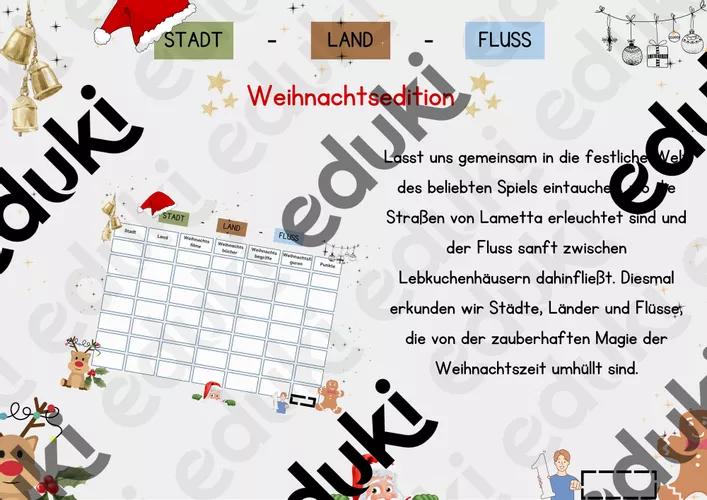 Stadt, Land, Fluss: Weihnachtsedition - Ein festlicher Spaß