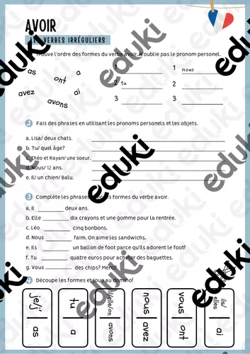 Unregelmäßige Verben konjugieren (avoir, être, faire, aller ...