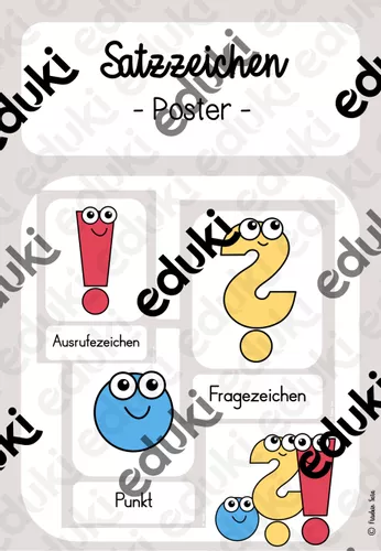 Satzzeichen Satzarten Merkposter Poster Unterrichtsmaterial Im Fach satzzeichen-satzarten-merkposter-poster-unterrichtsmaterial-im-fach