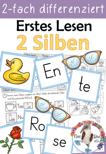 erstes lesen worter mit 2 silben lesen und kleben Erstes Lesen Arbeitsblätter
Erstes Lesen Wörter mit 2 Silben Lesen und Kleben