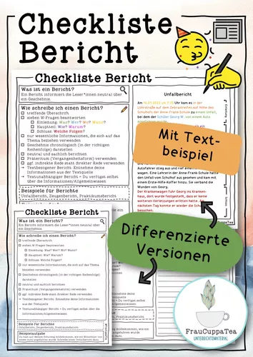 Berichte Schreiben Checkliste Beispiel Differenziertes Hilfsmaterial berichte-schreiben-checkliste-beispiel-differenziertes-hilfsmaterial