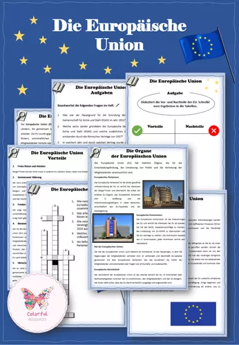 europaeische union 5 Europäische Union Unterrichtsmaterial
Die Europäische Union – Unterrichtsmaterial im Fach Politik Sozialkunde