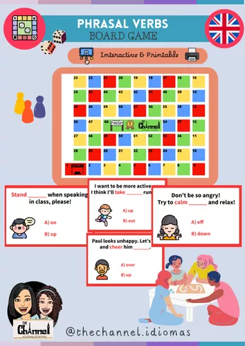 PHRASAL VERBS - Interactive & Printable Board Game ...