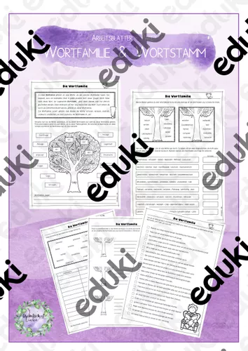 Wortstamm Wortfamilien Arbeitsbl tterpaket 6 AB wortstamm-wortfamilien-arbeitsbl-tterpaket-6-ab