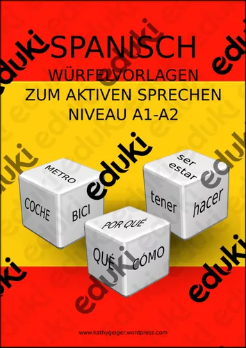 Spanisch sprechen - spontan reagieren mit dieser Würfelvorlage, Niveau ...