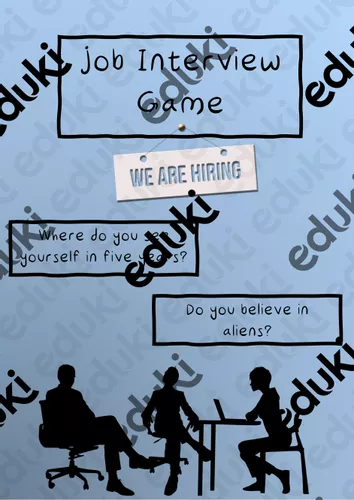 Job Interview Game - English Speaking Activity - material de la ...