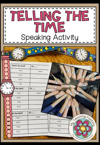 Clock Speaking Activity Time - Speaking Activity (Telling the Time – speaking activity) Watches ...