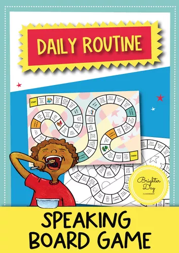 Daily Routine: speaking board game; juego de conversación (Inglés ...