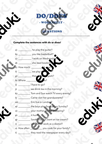 Do Does - Exercises- Questions - material de la siguiente asignatura ...