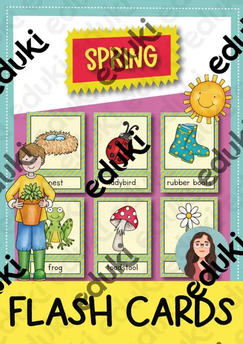 Spring: flash cards // La primavera: tarjetas con imágenes (inglés ...