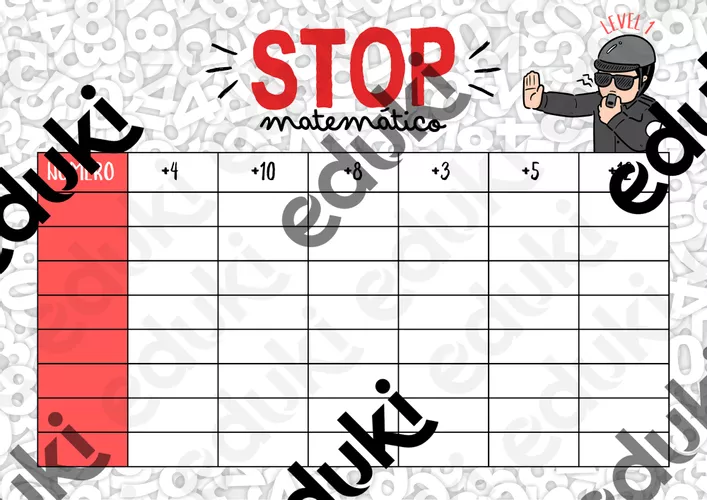 STOP matemático - material de la siguiente asignatura Matemáticas