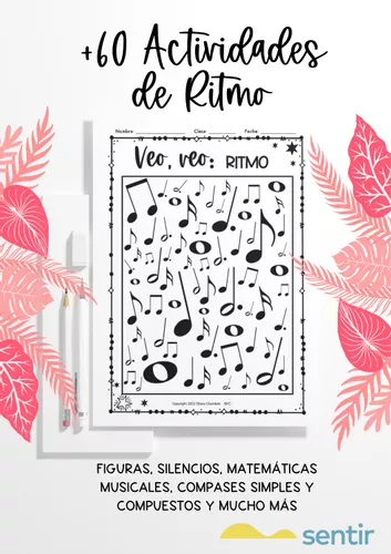 +60 Fichas de Actividades de Ritmo - Figuras y Silencios - material de ...