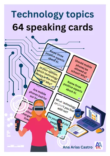 Technology topics - speaking cards - material de la siguiente ...